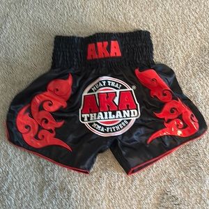 Aka Thailand Muay Thai shorts and shirt both Xl